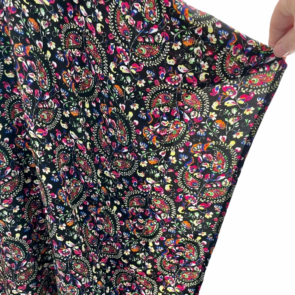 Westbound Multicolor Floral Paisley Print Kimono Top Size 2X - Picture 5 of 6